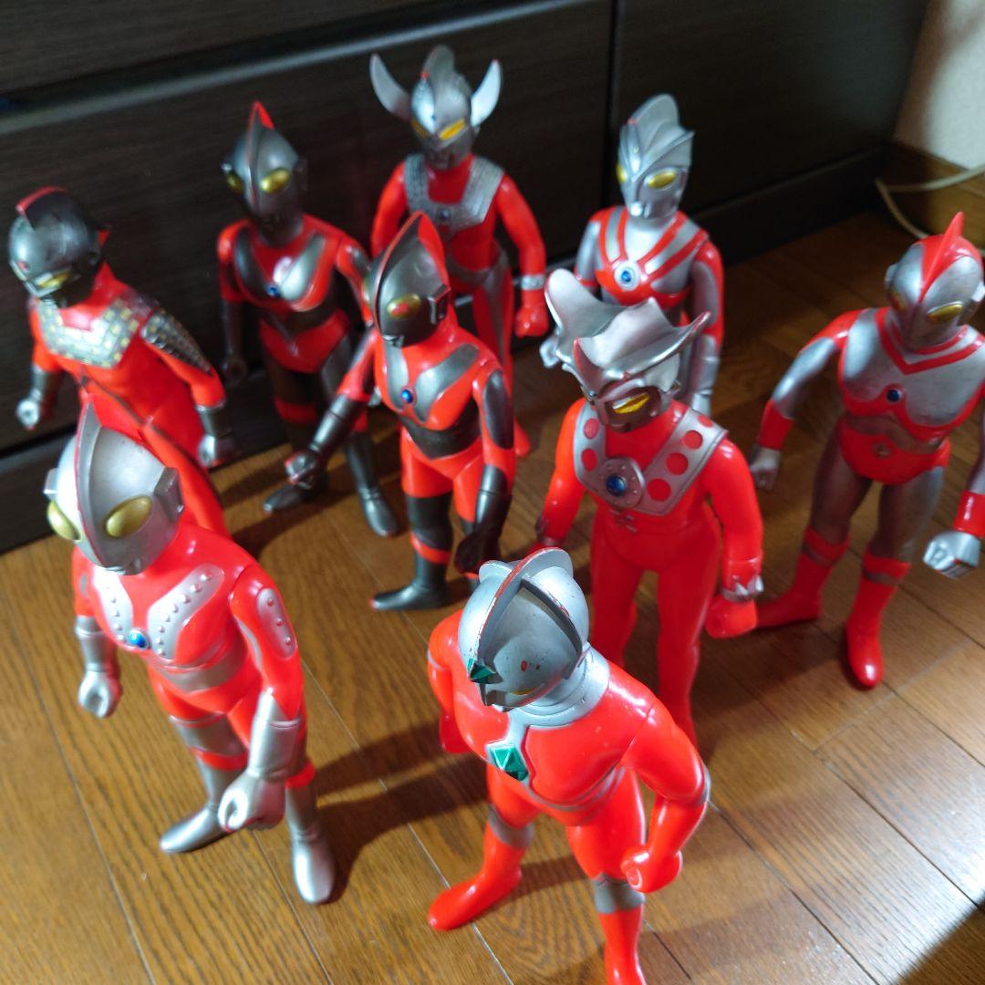 当時物ポピー　ソフビ　グレートザウルス約30〜32㌢　9体セット