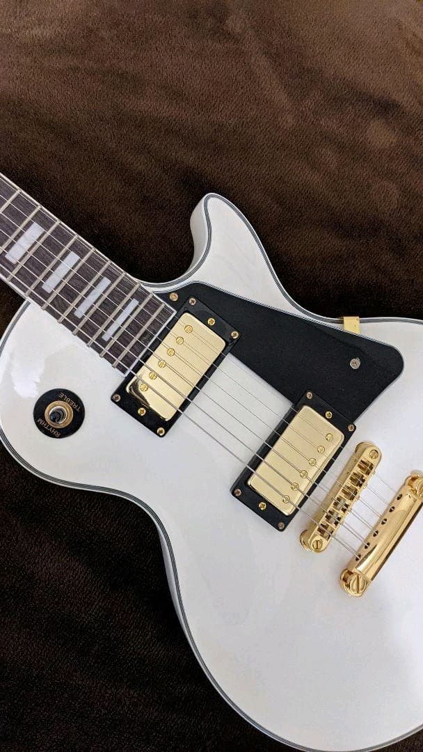 Blitz by Aria pro Ⅱ レスポールカスタム ホワイト系 美品 BLITZ BY