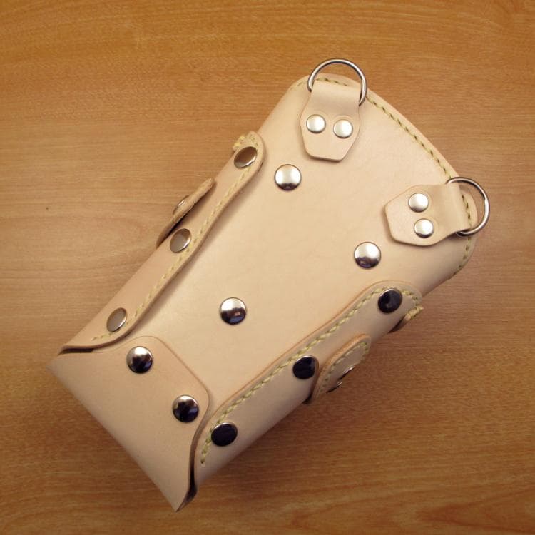 ☆特別価格☆　ヌメ革ナチュラル　６丁差し　 シザーケース　SCY-61/NA4