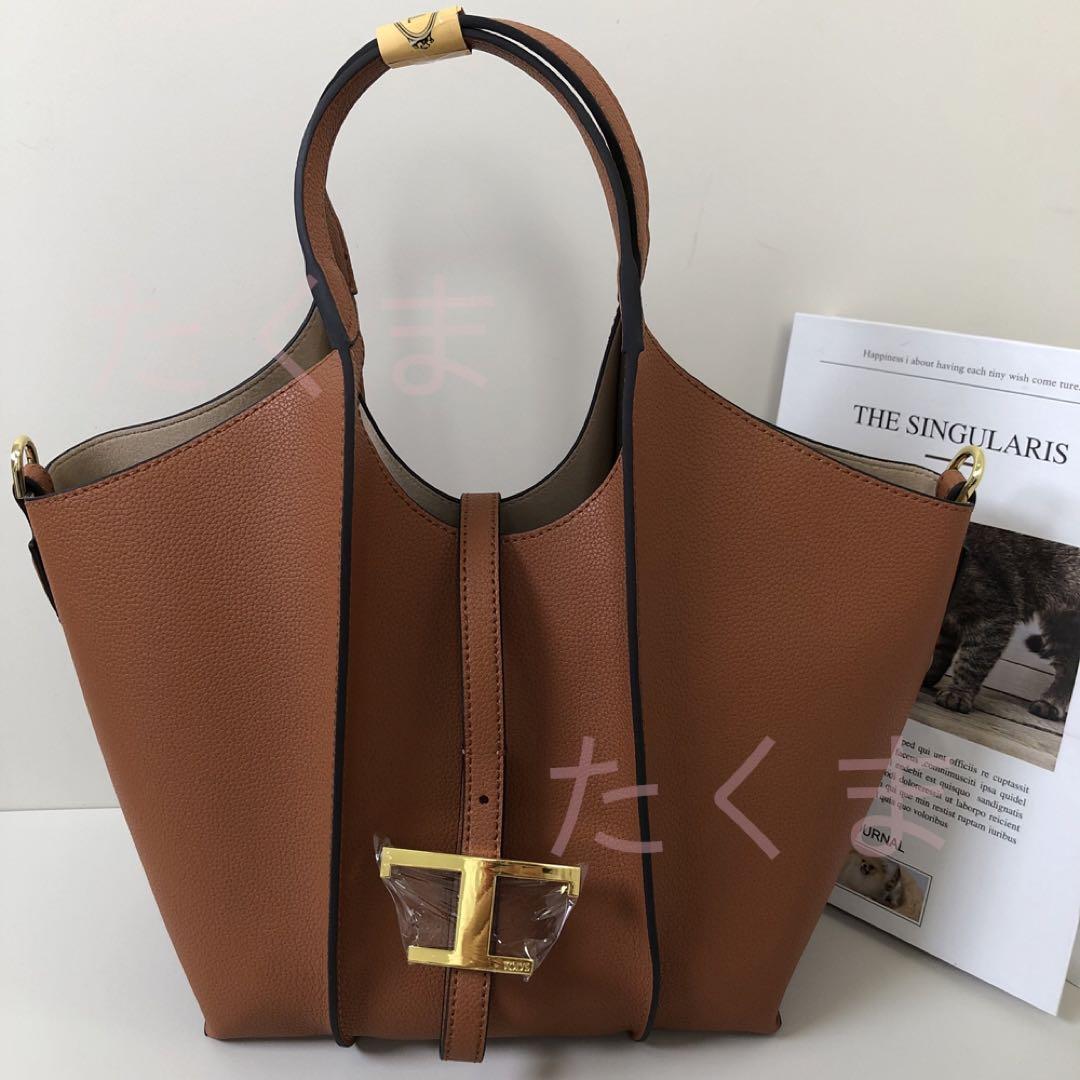 TOD'S トッズ ブラウン ショルダーバッグ