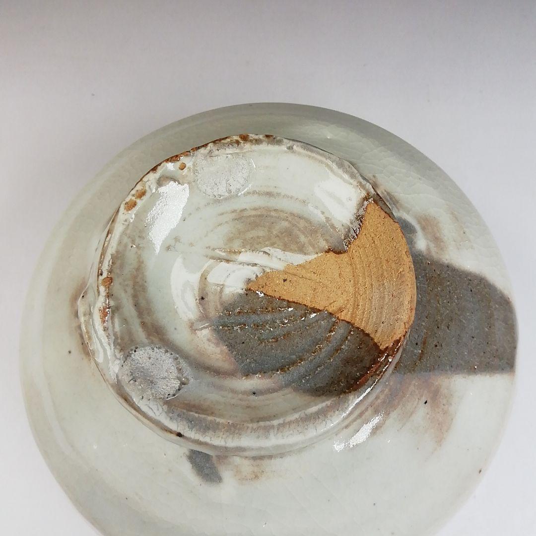 T461 茶碗 『粉引茶碗』『子の日窯 大島久興 作』 共箱 抹茶碗