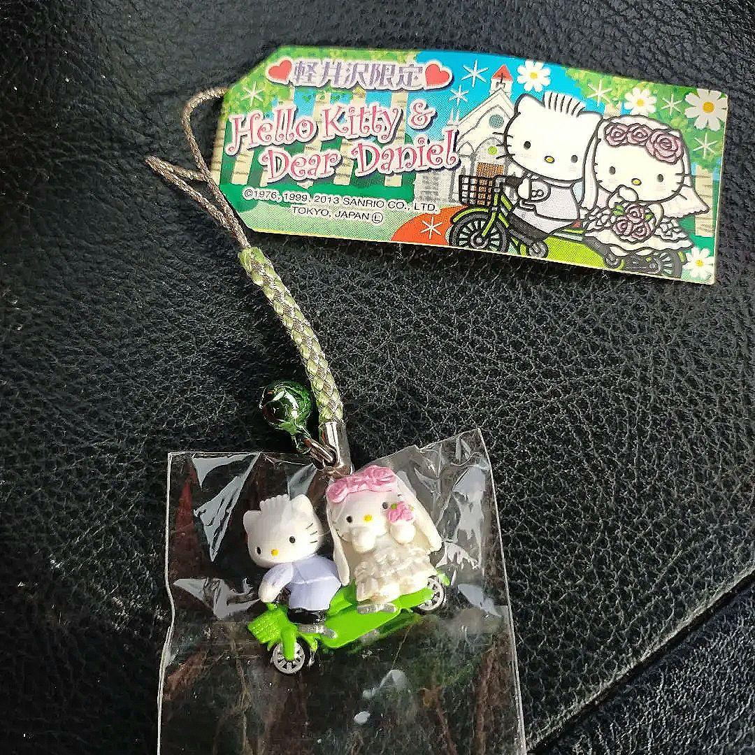 【未使用】ご当地キティ & ダニエル 軽井沢限定ウエディング 根付キティ 激レア