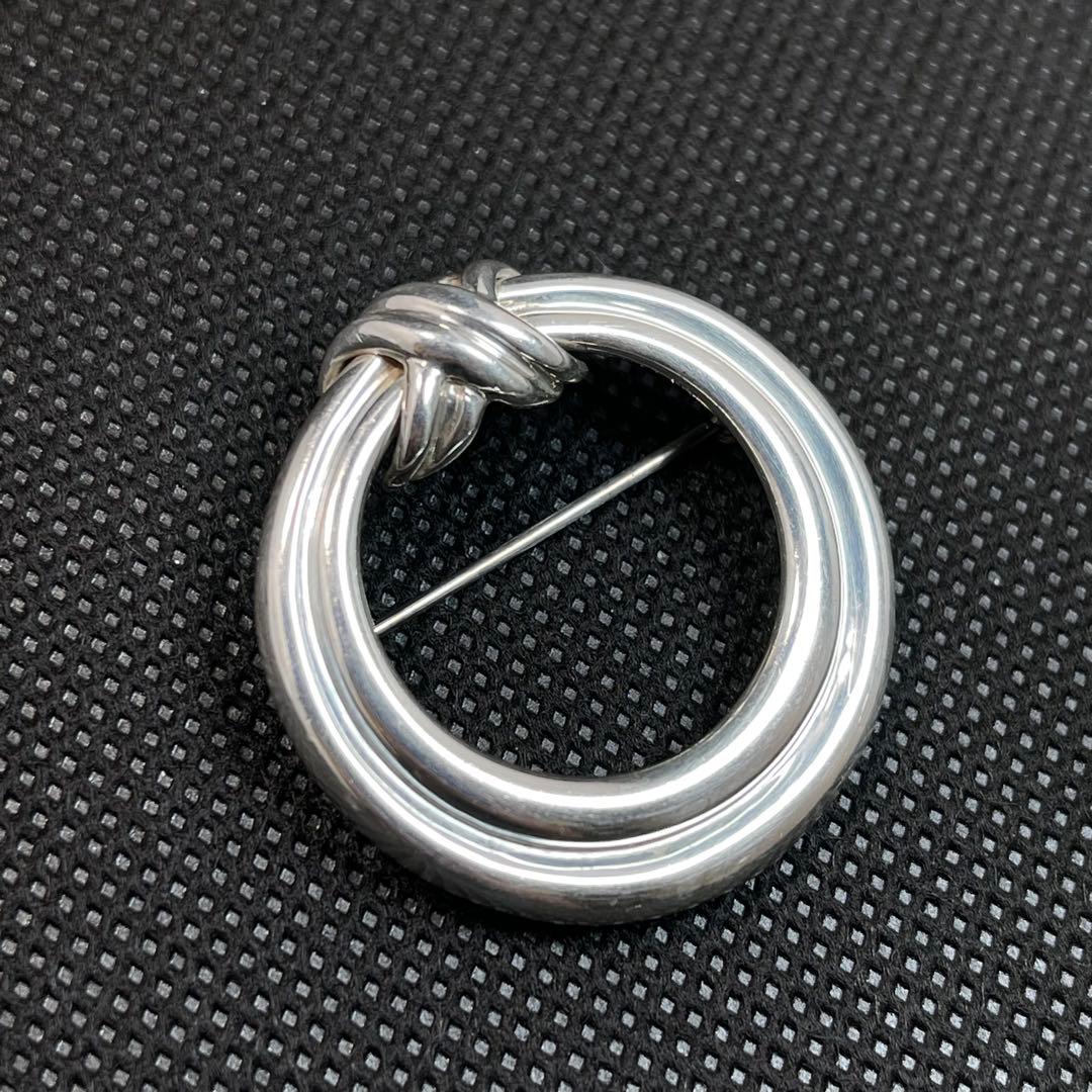 ティファニー　ブローチ　サークル　シグネチャー　シルバー　#A-106 ティファニー ブローチ サークル シグネチャー シルバー #A-106