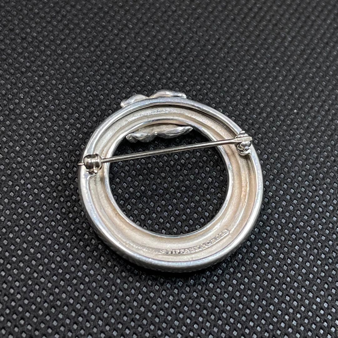 ティファニー ブローチ サークル シグネチャー シルバー #A-106
