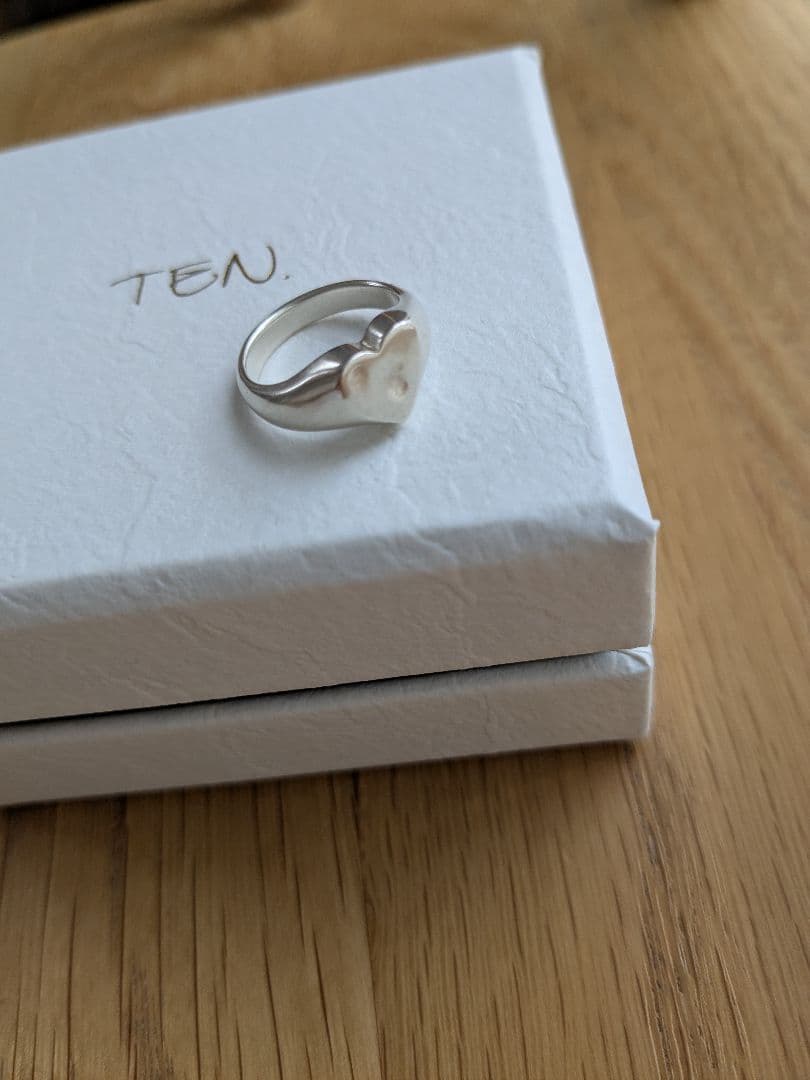 TEN. ハートシグネットリング SV 5号