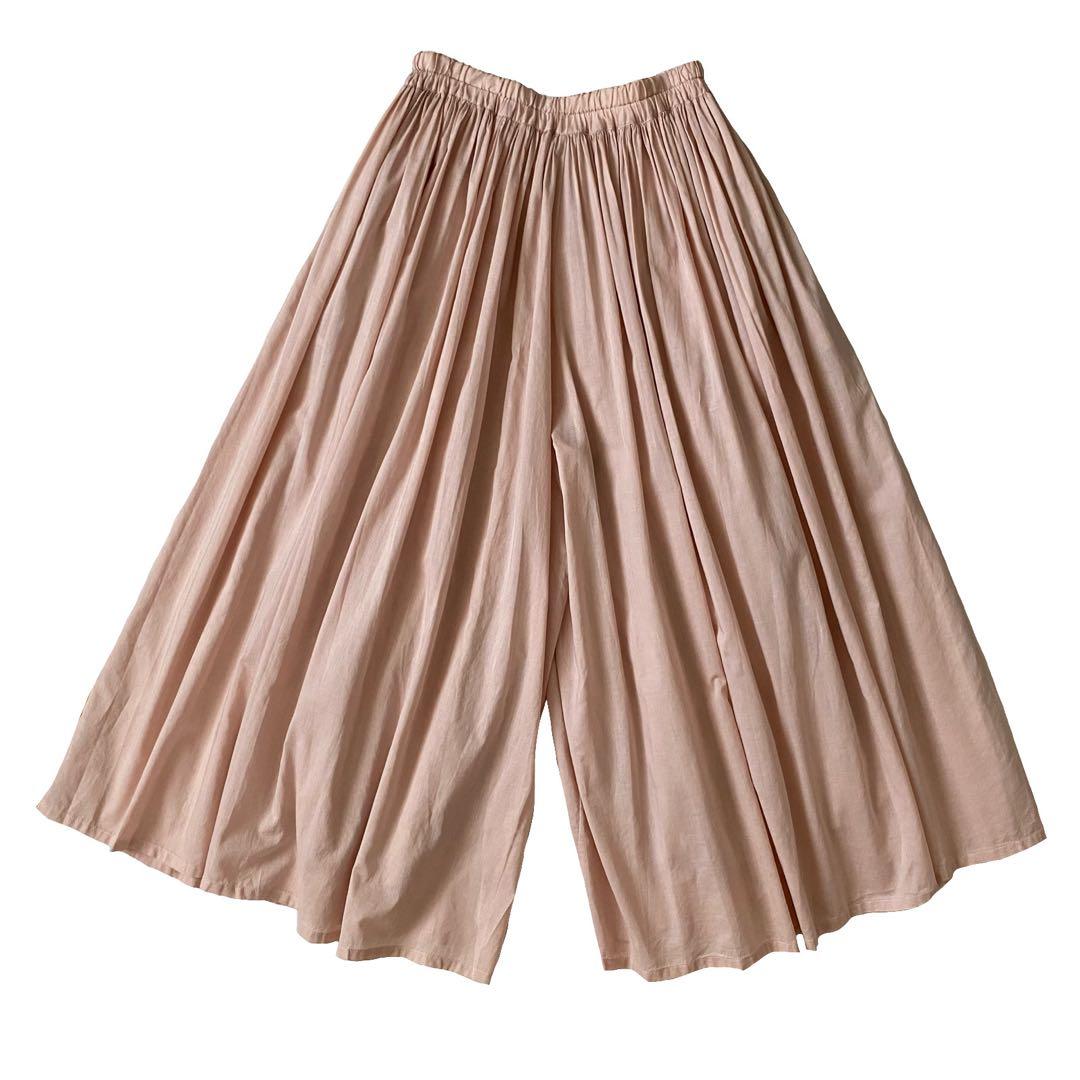 未使用品 FRANCESCA AMAM LABEL ギャザー パンツ キュロット