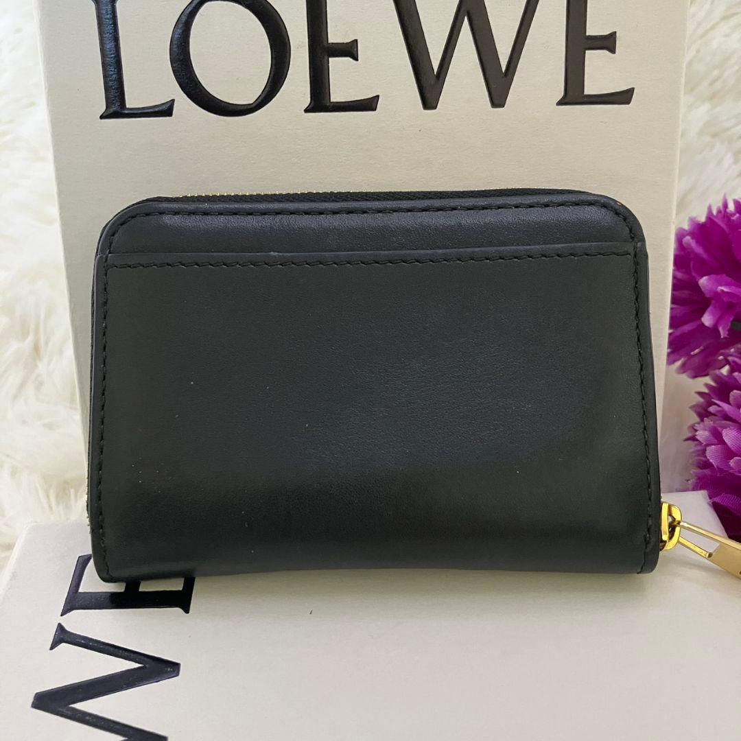 現行【極美品】LOEWE ノット コンパクト ジップアラウンド ウォレット