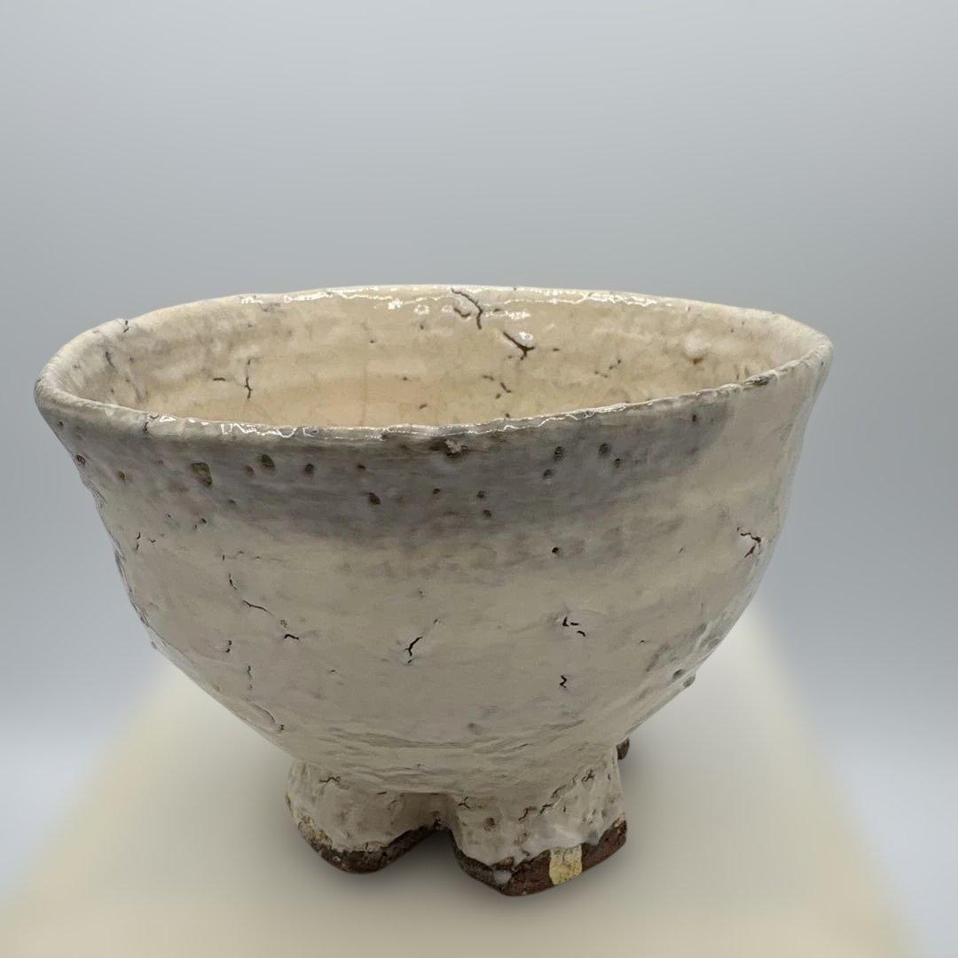 四代 真清水蔵六 金海割高台 茶盌