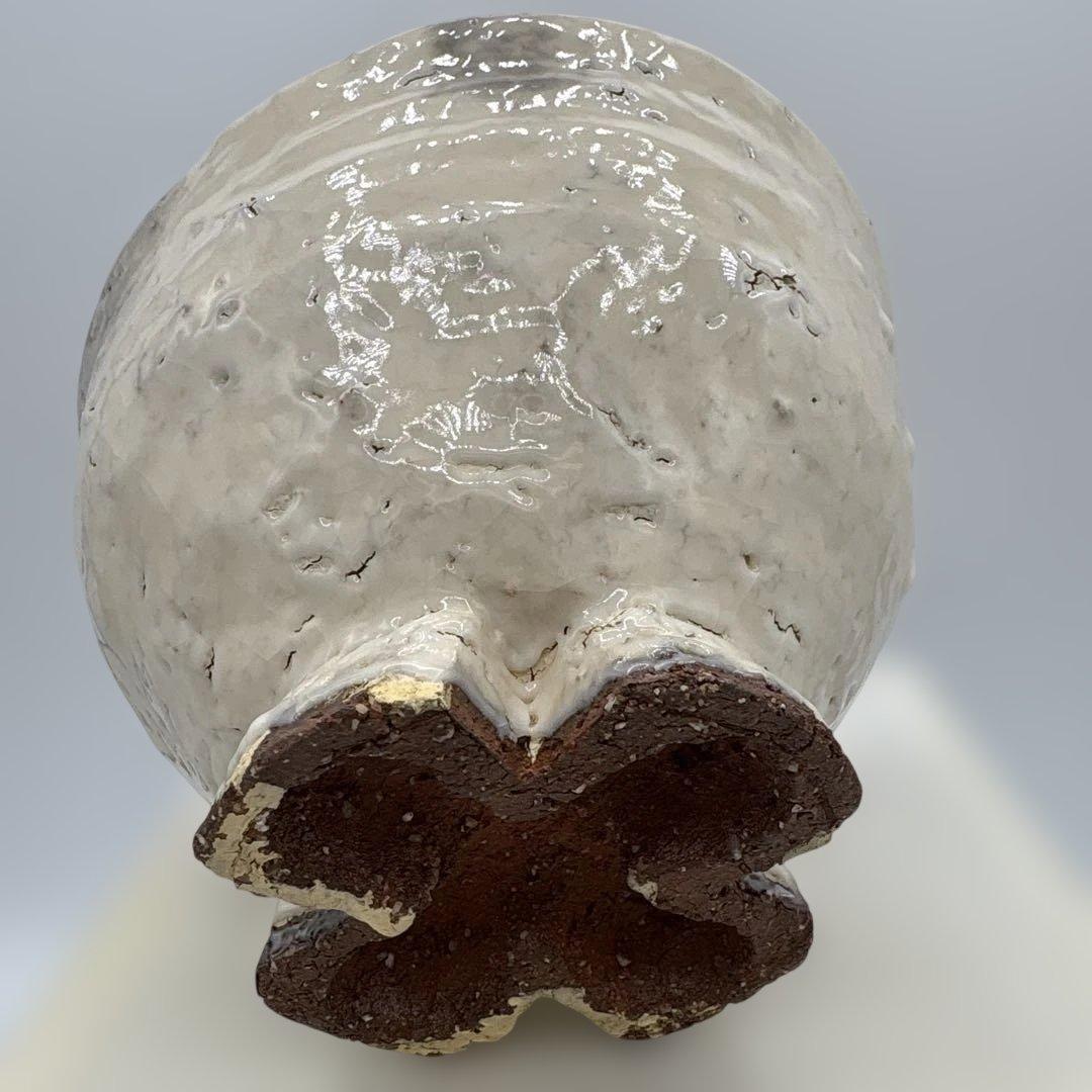 四代 真清水蔵六 金海割高台 茶盌