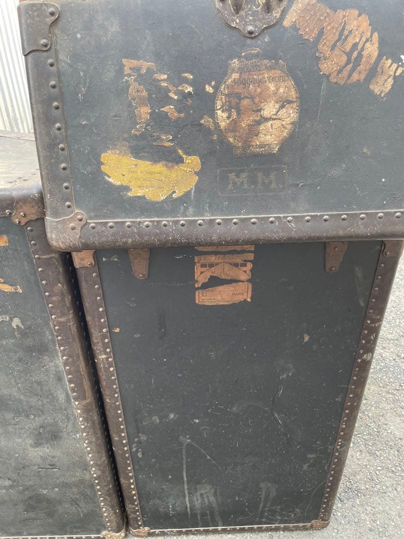 超美品】 USアンティーク渡航トランク 【2716865995】