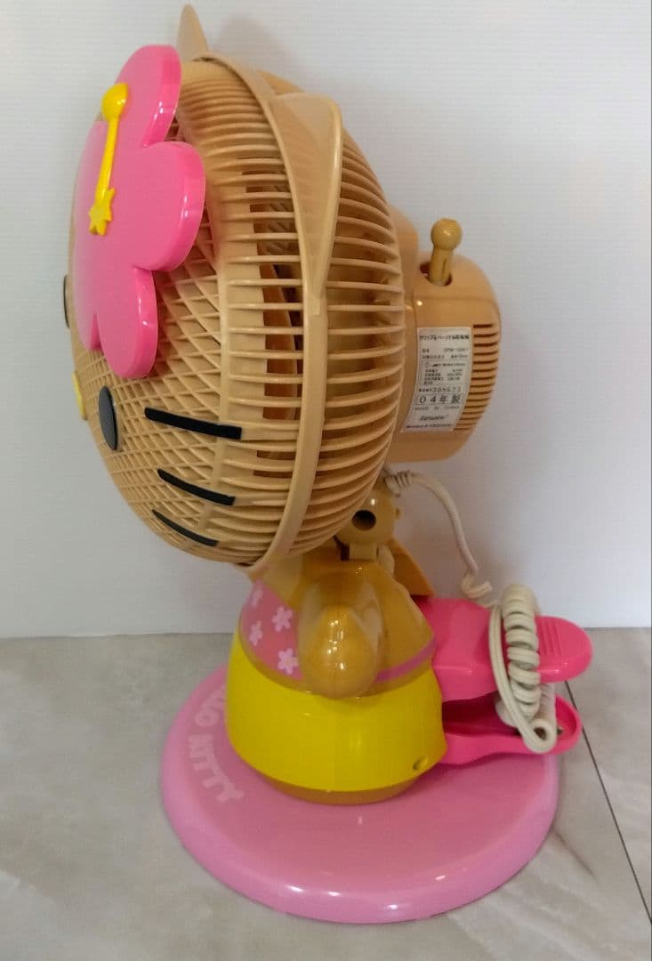 希少品　ハローキティ 日焼けキティ ガングロキティ 2way 扇風機