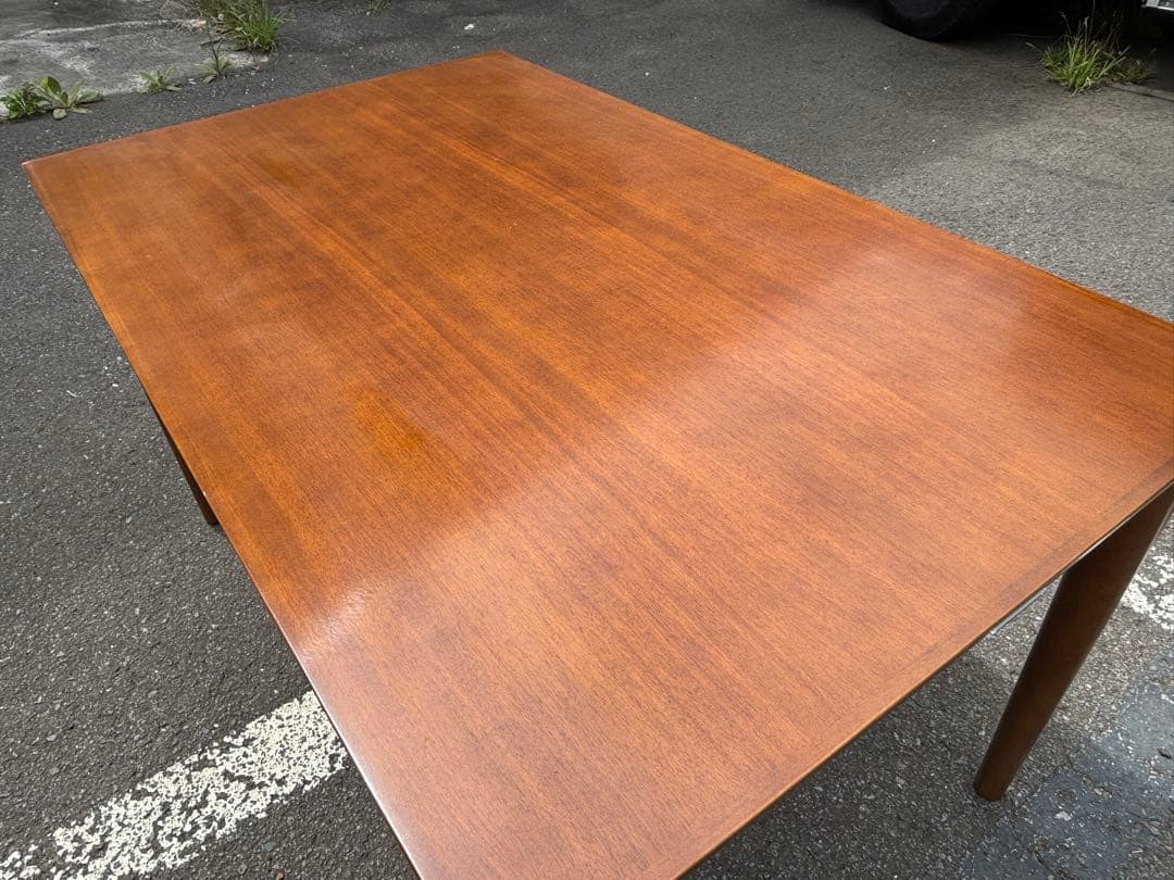 手渡し可 カリモク60 ダイニングテーブル W1300×D800×H700 茶