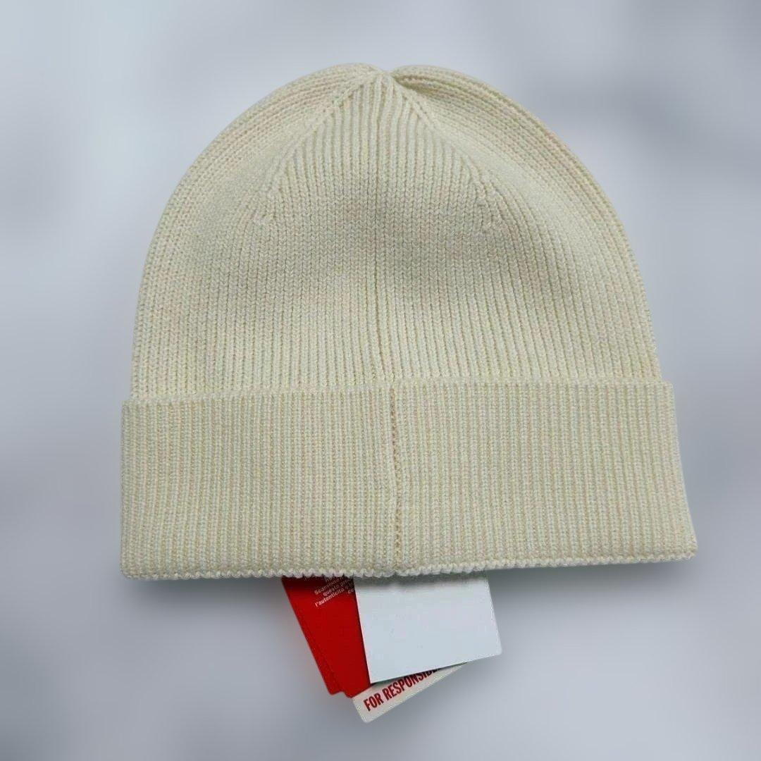 DIESEL ディーゼル ビーニー ニット帽 ホワイト 白 ロゴ - メルカリ