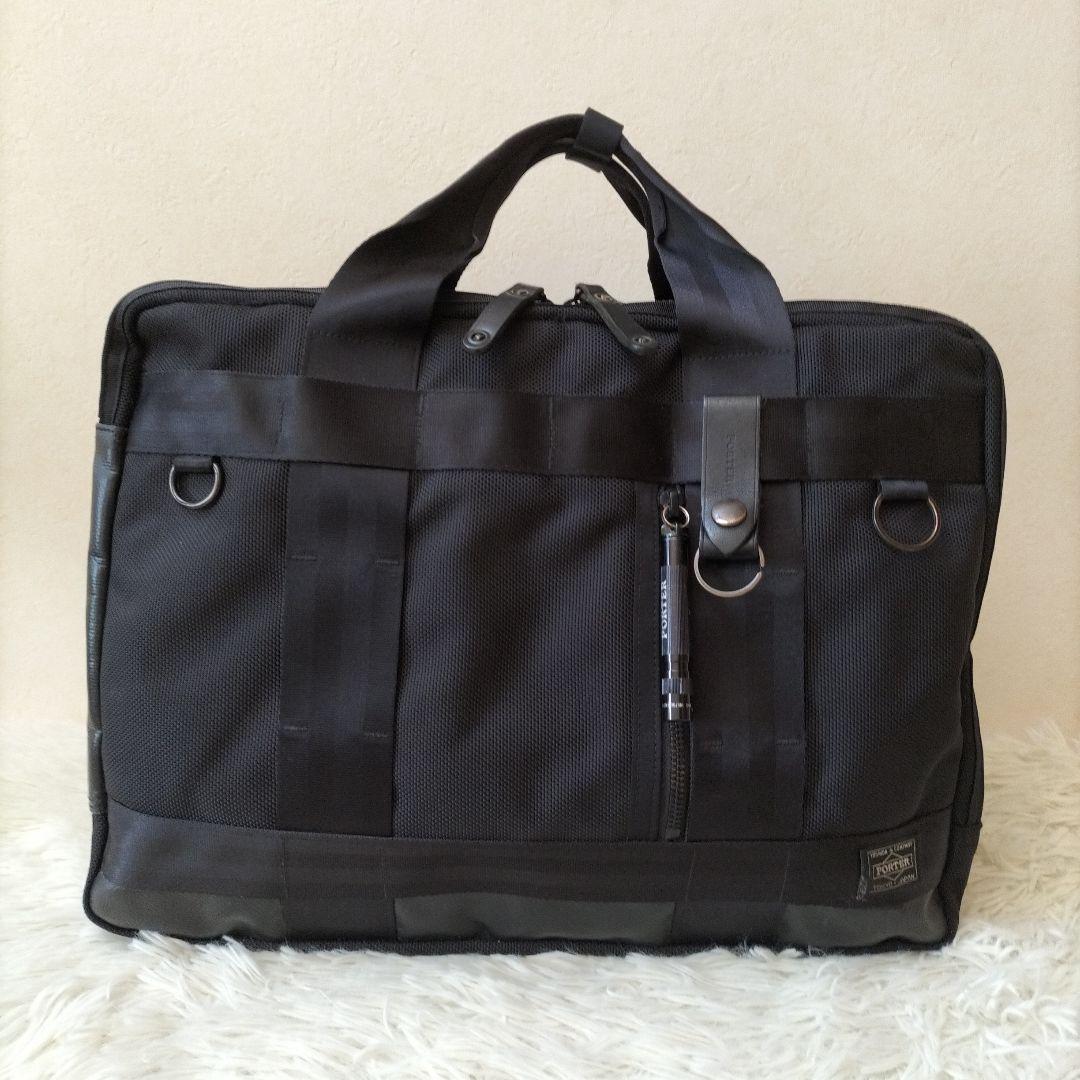 人気✨ポーターヒート ビジネスバッグ2way 2層 A4可 マグライト ブラック