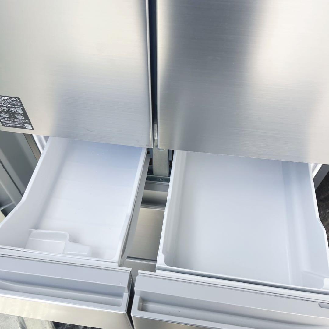 取付無料！日立まるごとチルド 2024年製ステンレスシルバー6ドア冷蔵庫！洗濯機