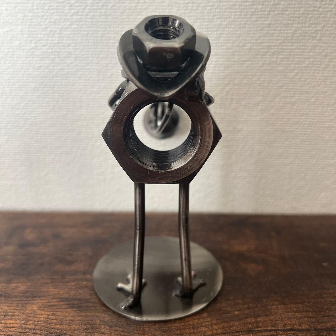 カエルの置物 ブリキ ボルト 音楽隊 ジャンクアート 7体