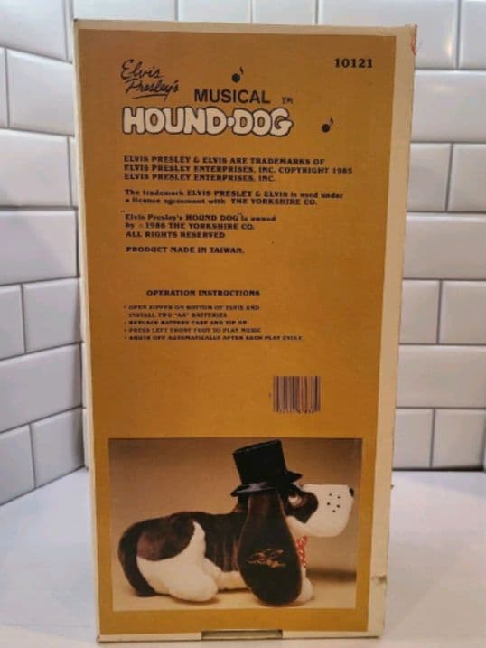 1986年　エルヴィス・プレスリー　ハウンド・ドッグ　ミュージカル玩具　15\"