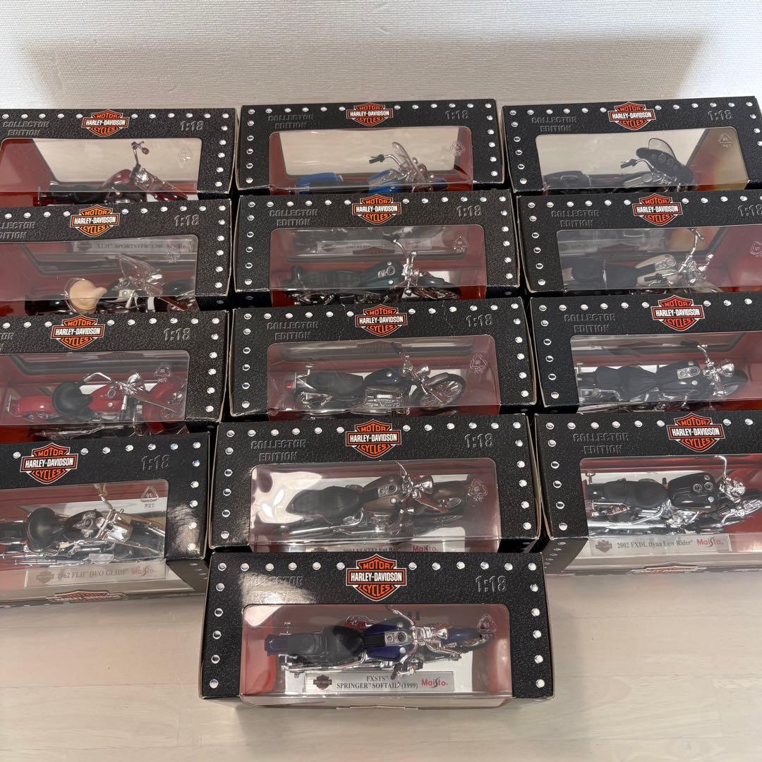 HARLY-DAVIDSON 1/18 ダイキャスト 13台セット