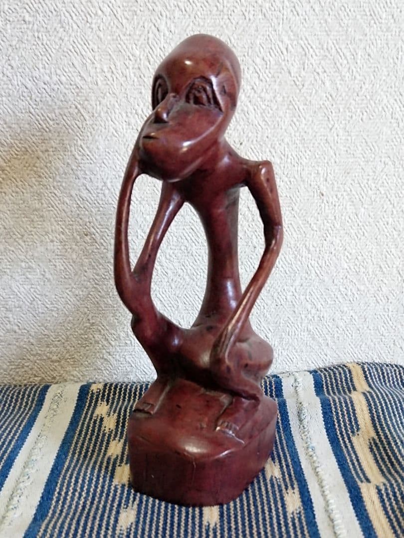 インドネシア木彫り ほねほね人形(マホニー) - メルカリ