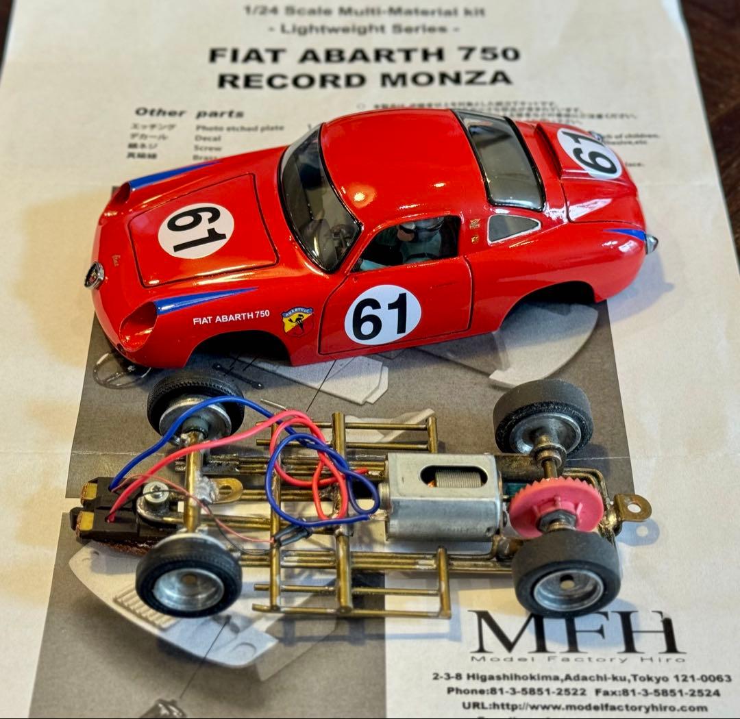 1/24 FIAT ABARTH 750 MFHレジン製作スロットカー中古品 - メルカリ