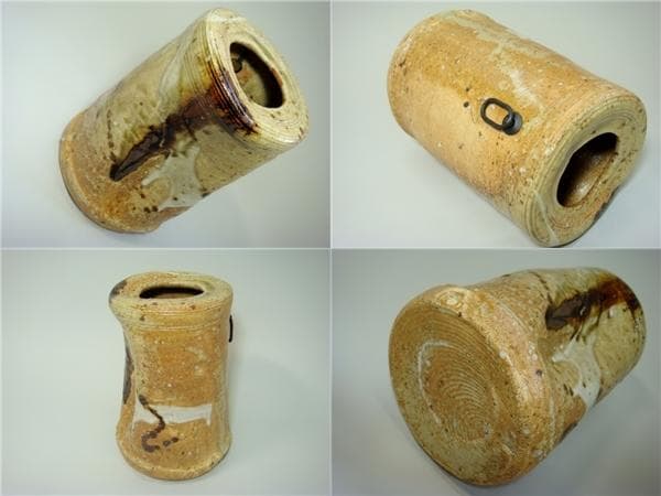 花瓶□不二窯 忍冬庵「佐藤和子」神谷宗宏 美嚢伊賀 花尺 掛け