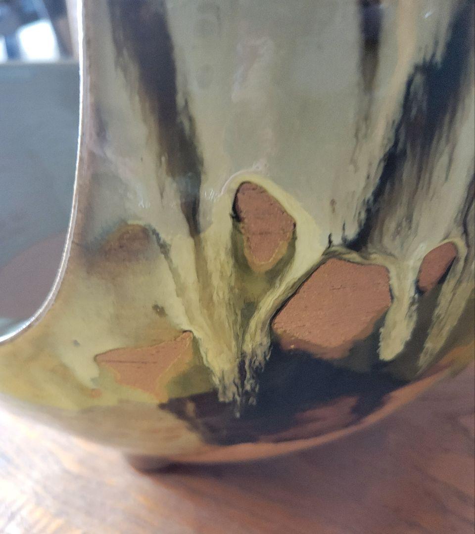 美品 陶器風炉☆電熱器、楡材敷板、特注品金属底板のセット