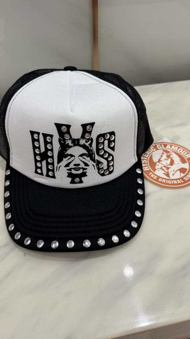 新品未使用】ヒステリックグラマー スタッズメッシュキャップ -701