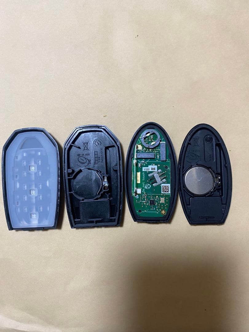 交換用 国内日産キー→海外インフィニティキー　v37 スカイライン等