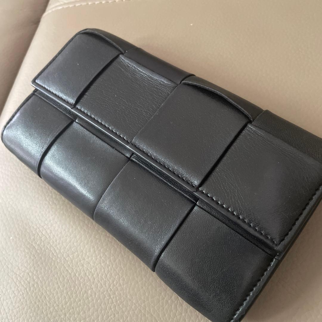 ボッテガ ボッテガヴェネタ 長財布 財布 カセット ラージ フラップ