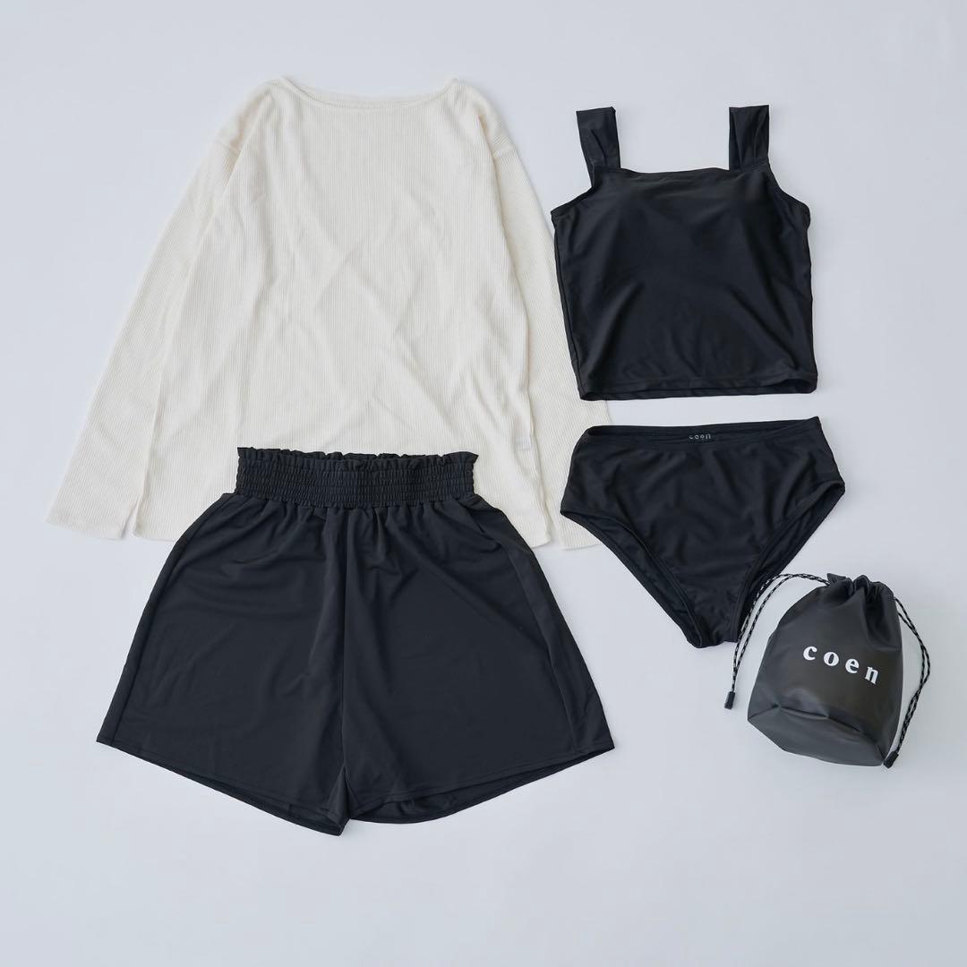 【新品未使用】【coen】5点セットワッフルプルオーバースイムウェアMサイズ