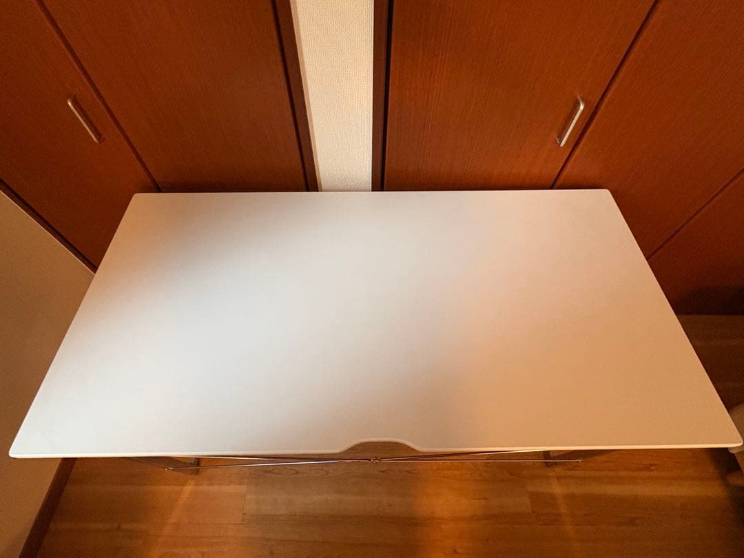 パソコンデスク 金属フレーム ニトリ 120×60×72 ホワイト 白