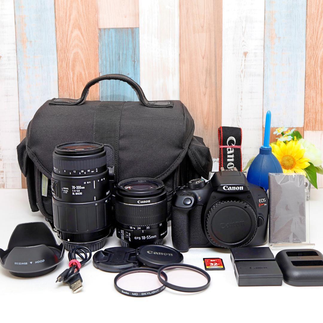 Wi-Fi搭載&超軽量✨Canon Kiss X80✨ダブルレンズ✨超望遠