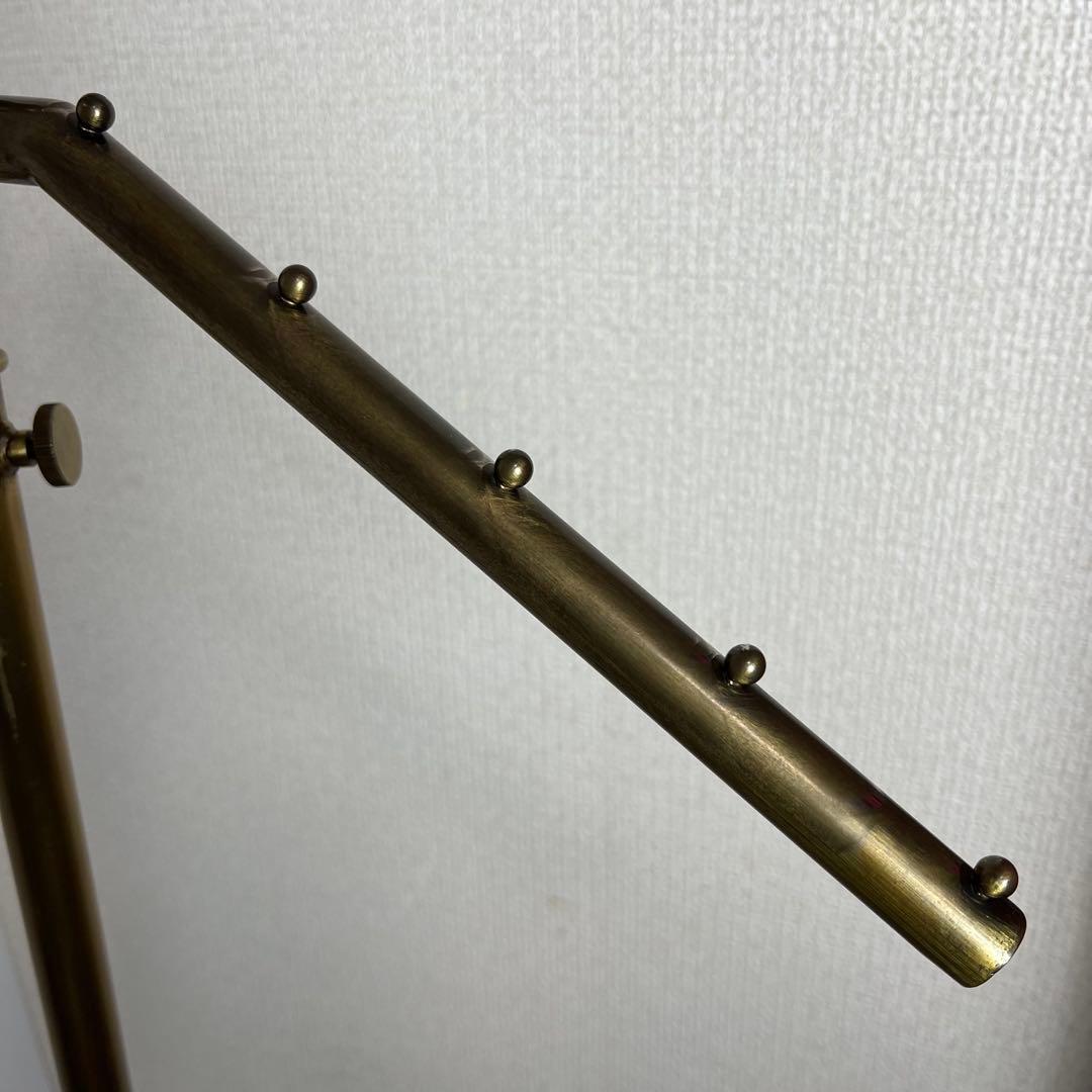 ① アンティークゴールド　傾斜ハンガーラック デコラタイプ