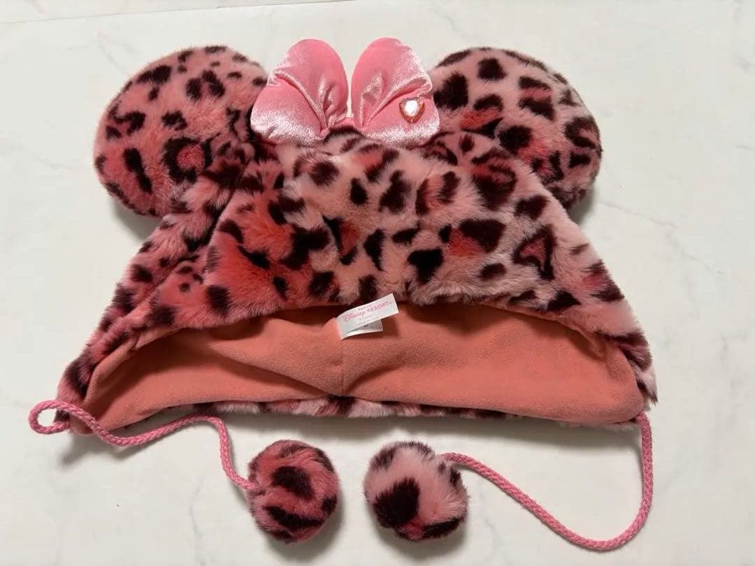 東京ディズニーリゾート ミッキー ミニー耳帽子 ヒョウ柄 ファン