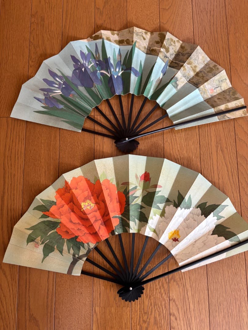 飾り扇子12本コレクション 花暦 東笙蒼作 フランクリン画廊 - メルカリ