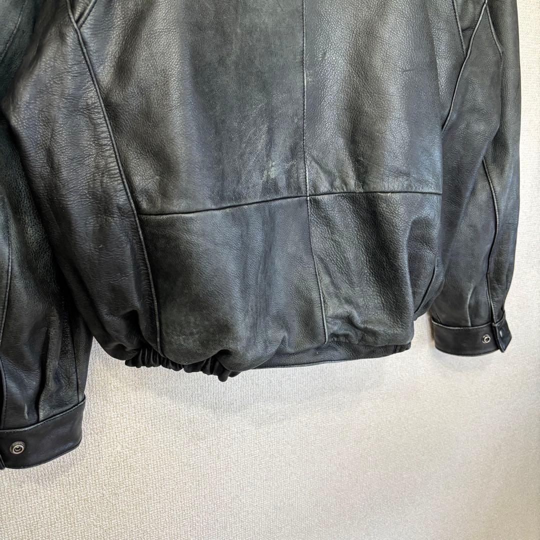 ウィルソンズ レザージャケット 本革 トラッカー アメリカ古着 L 2711