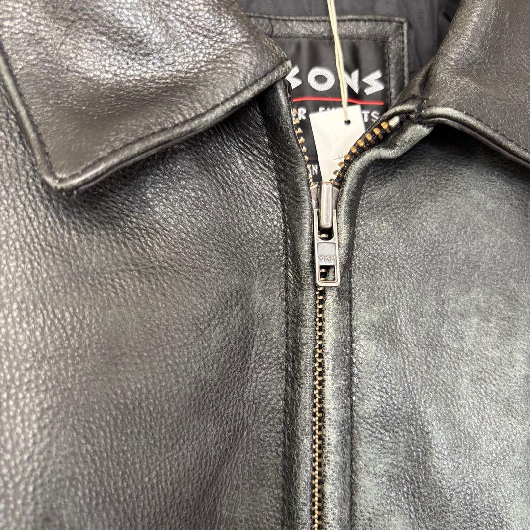 ウィルソンズ レザージャケット 本革 トラッカー アメリカ古着 L 2711