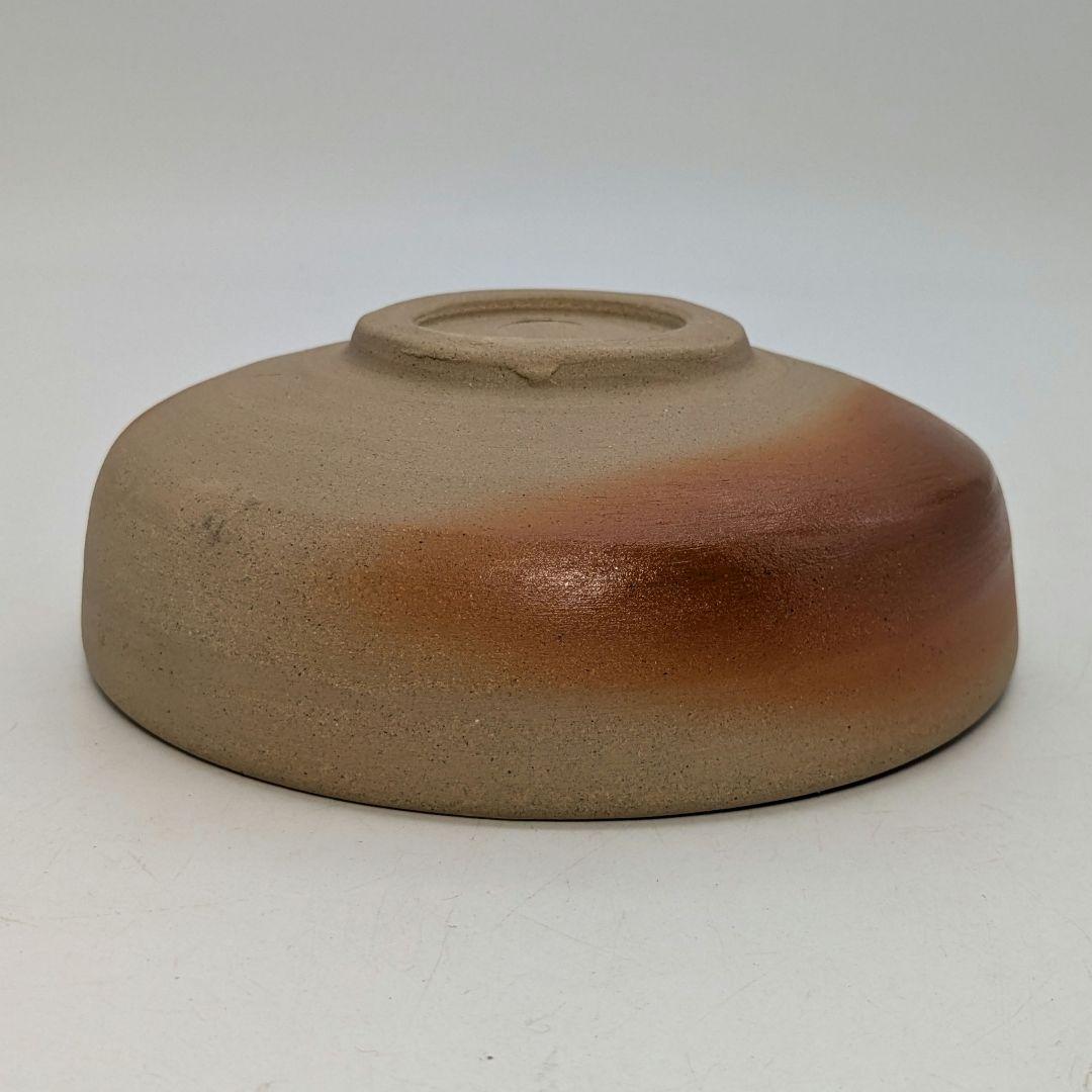 岡山県重要無形文化財 山本出 備前焼 緋襷馬盥茶盌 合箱 抹茶碗 抹茶茶碗 茶器