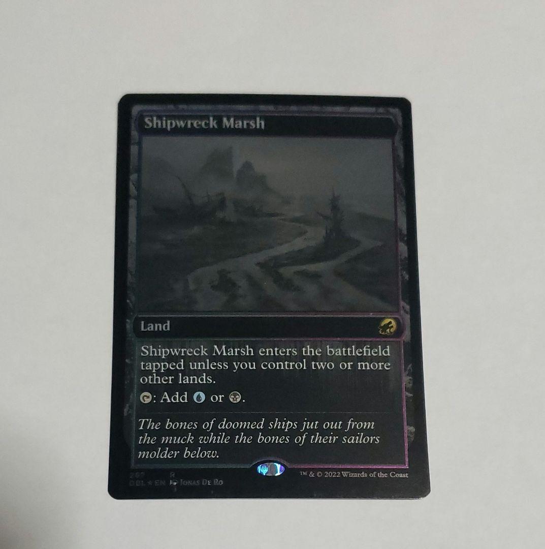 MTG　難破船の湿地　銀幕FOIL　英語　4枚セット