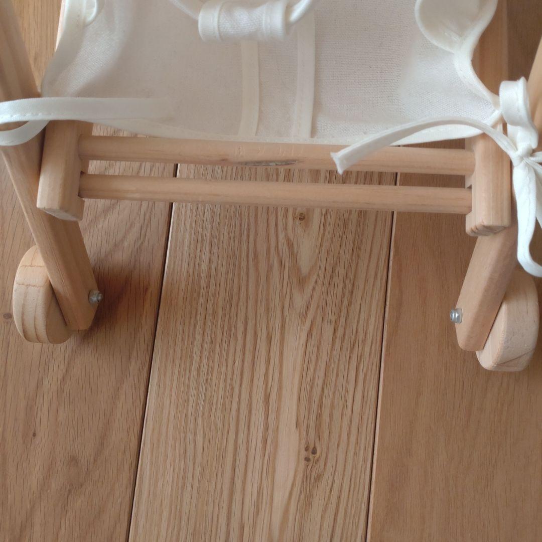 iimo 三輪車 ホワイト 木製 ドールバギー - メルカリ