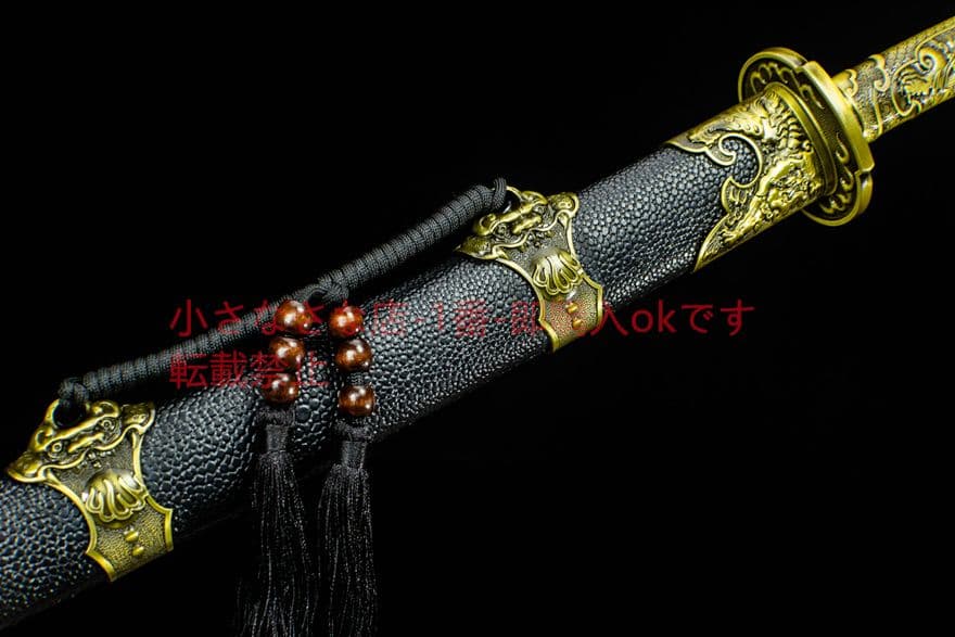 青面獣雁翎刀清刀   古兵器 武具　刀装具　日本刀　模造刀 居合刀