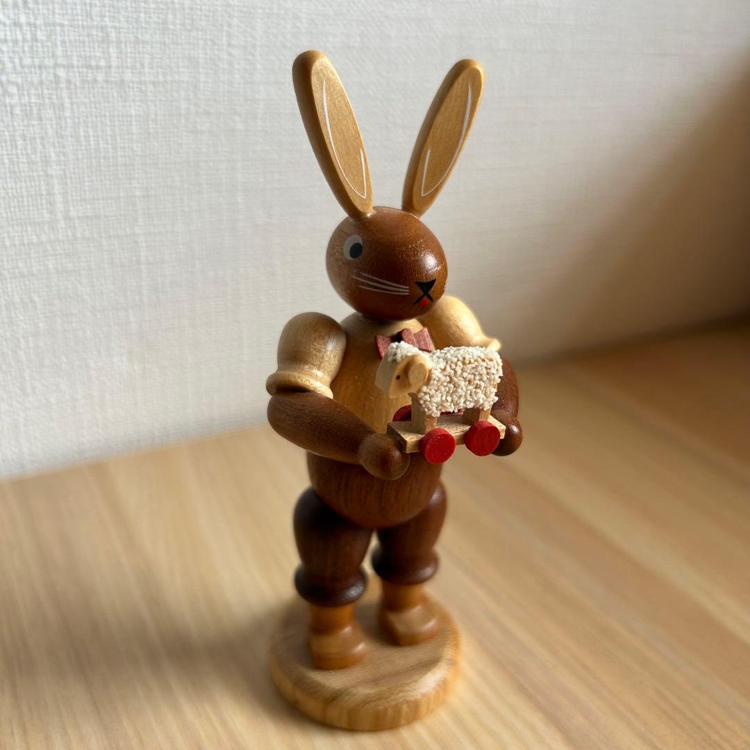 美品】MULLER ミュラー ドイツ ザイフェン イースターバニー 5体セット