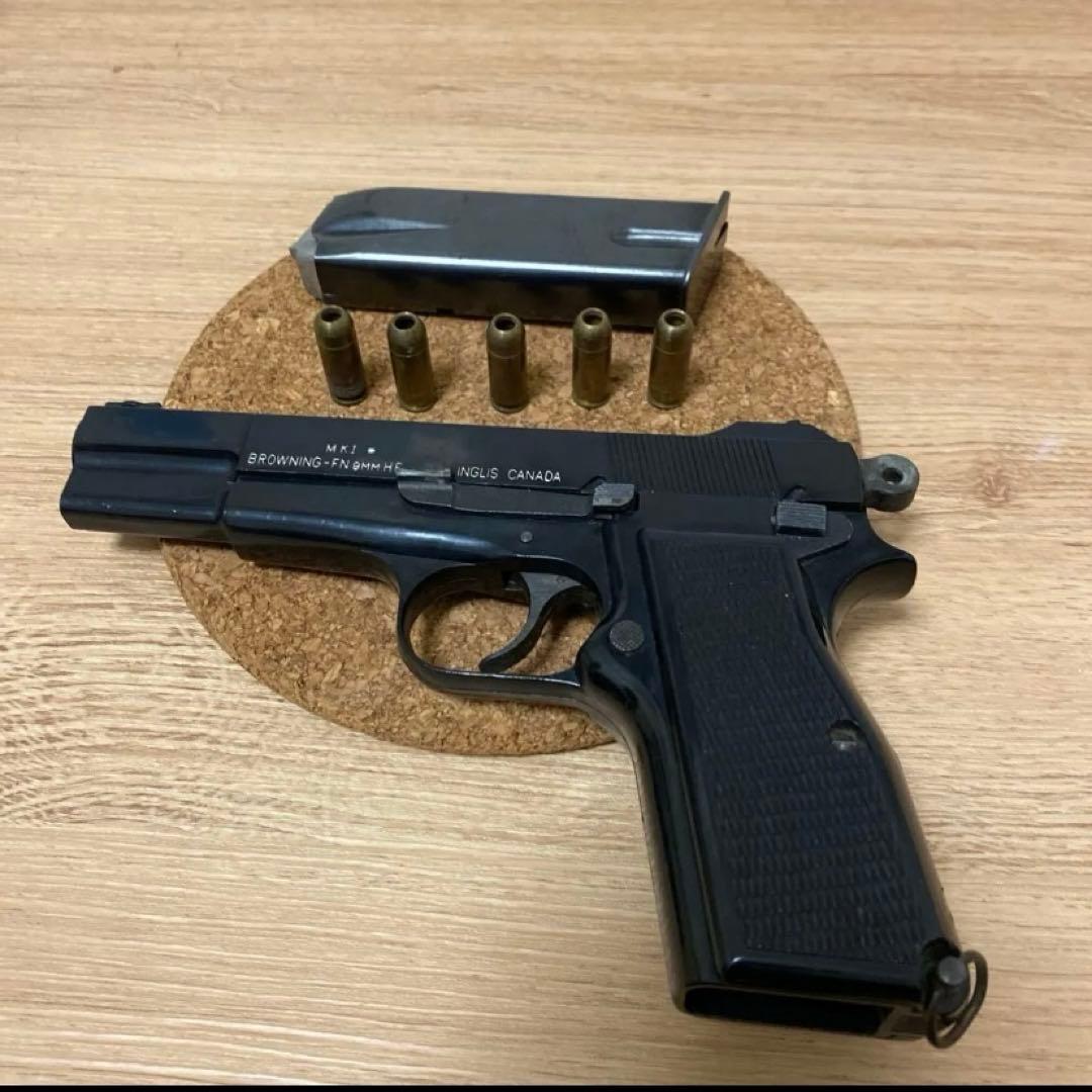 当時物 マルシンブローニング・ハイパワー MkⅠ ABS モデルガンカナディアン