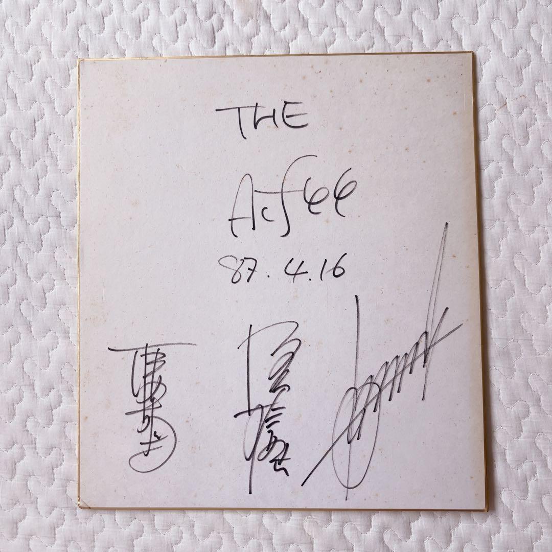 THE ALFEE アルフィー 直筆サイン色紙
