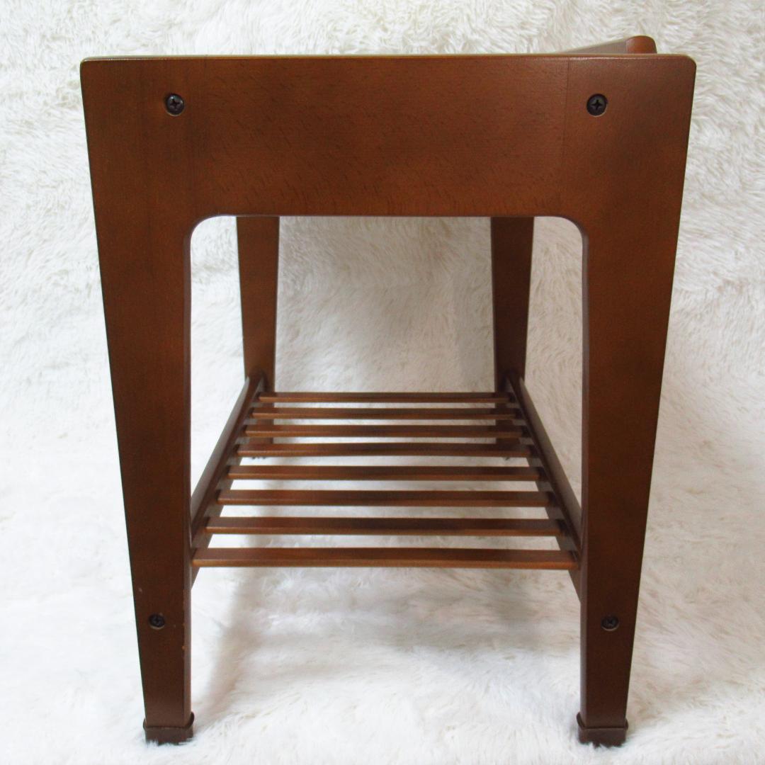 カリモク サイドテーブル コーヒーテーブル 昭和後期 引き出し付き