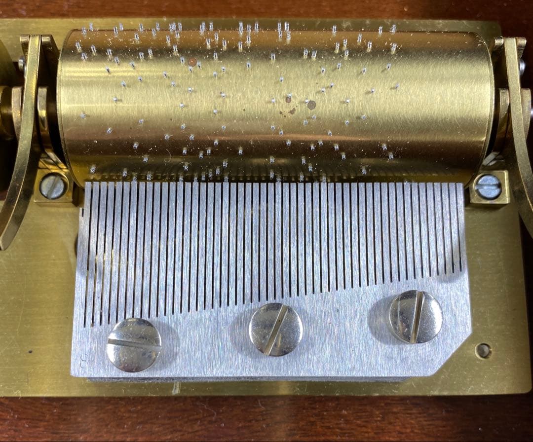 稼働品リュージュ50弁5曲替シリンダー式オルゴール替4点　東Y7-0217☆1F