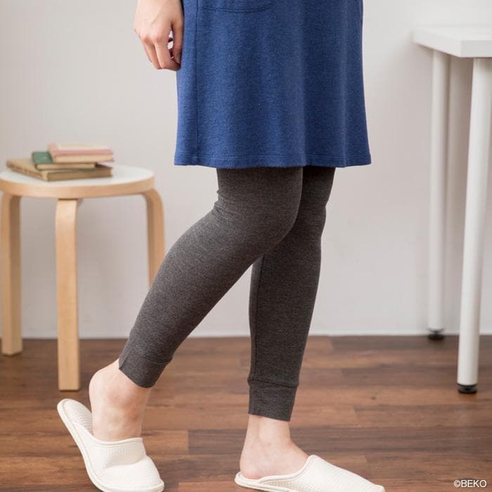 TAKEFU 竹布 癒布 タートルネック＆パンツ セットM -Lサイズ 深煤竹色