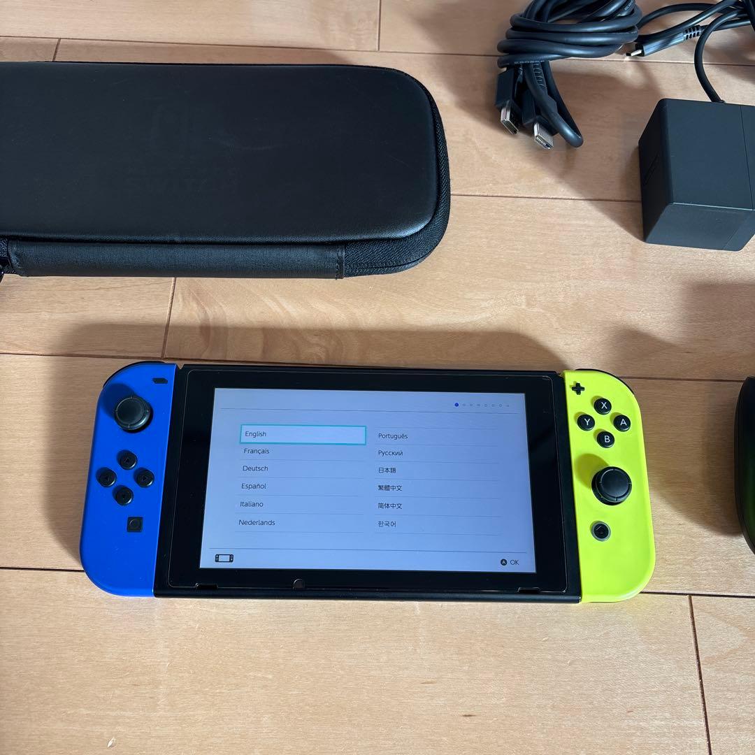 Nintendo Switch 本体 ネオン　青/黄 付属品付き