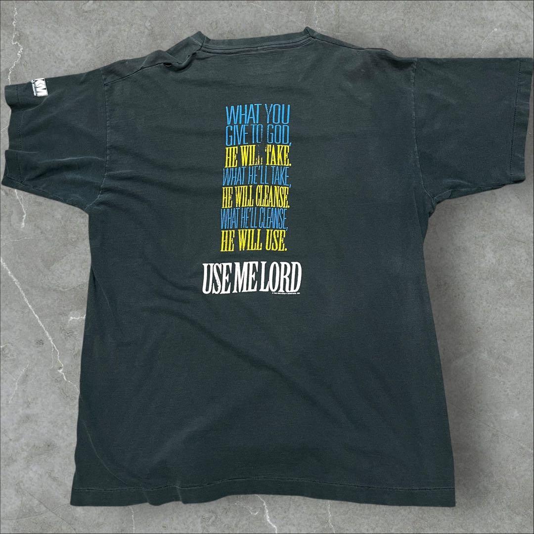 90s アーティストTシャツ RONKENOLY フェード ボロ USA製