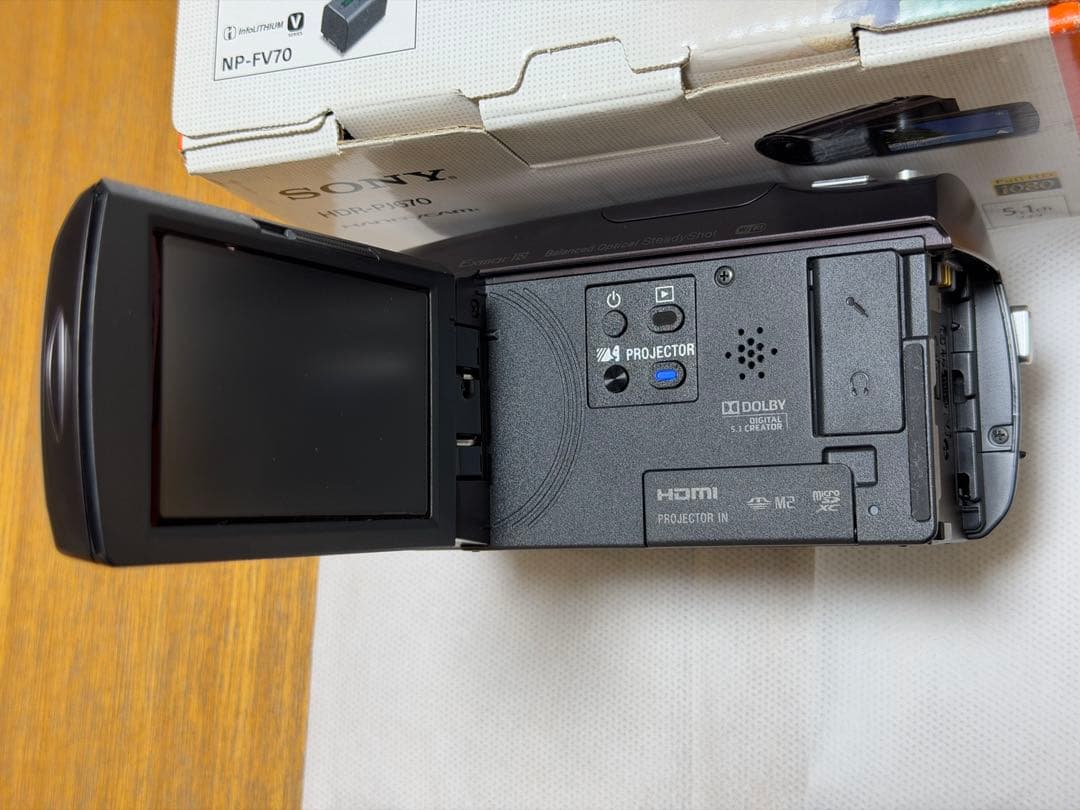 【美品】SONY Handycam HDR-PJ670 ボルドーブラウン